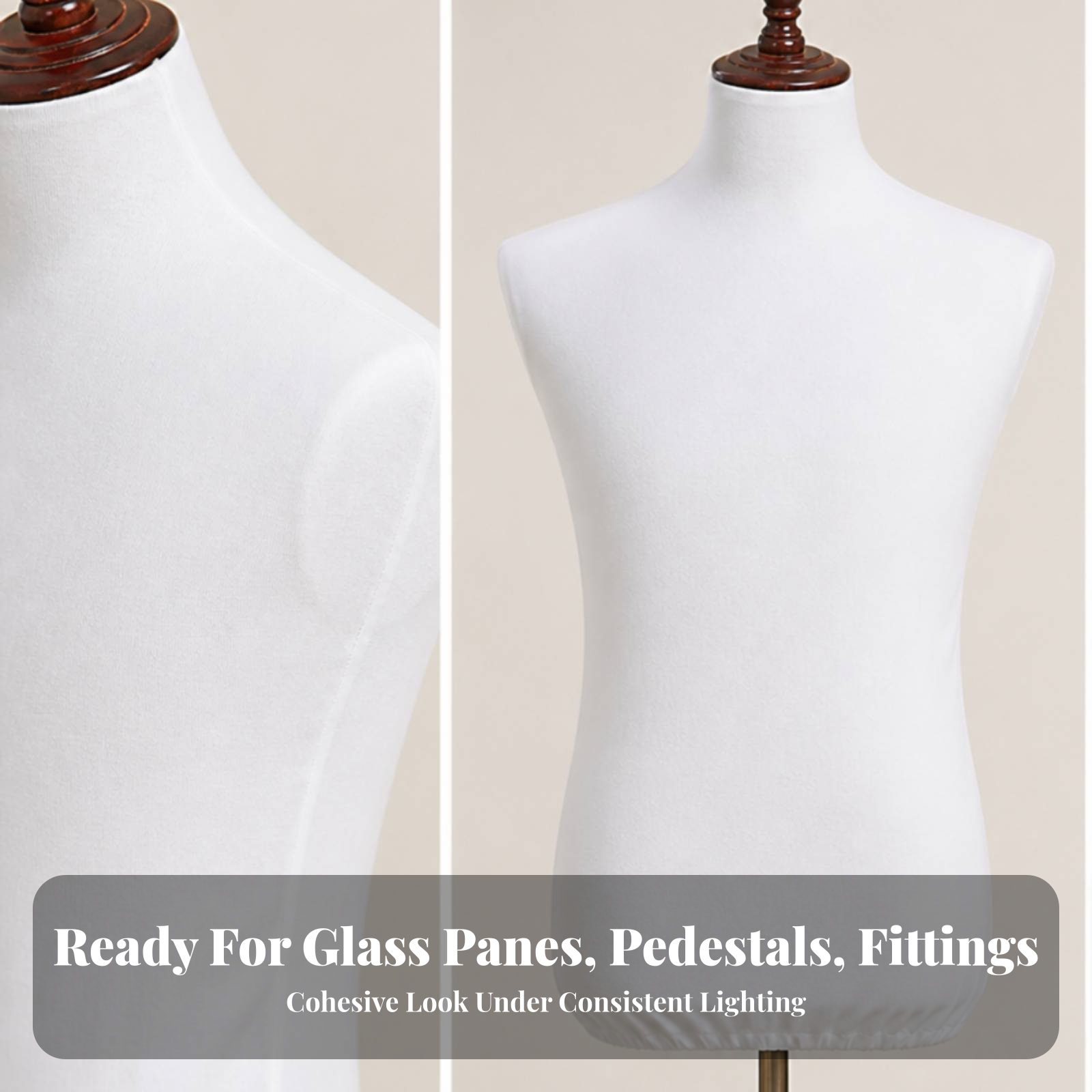 Dress Form Mannequin - Penutup Torso Manekin Pria Ringan, Penutup