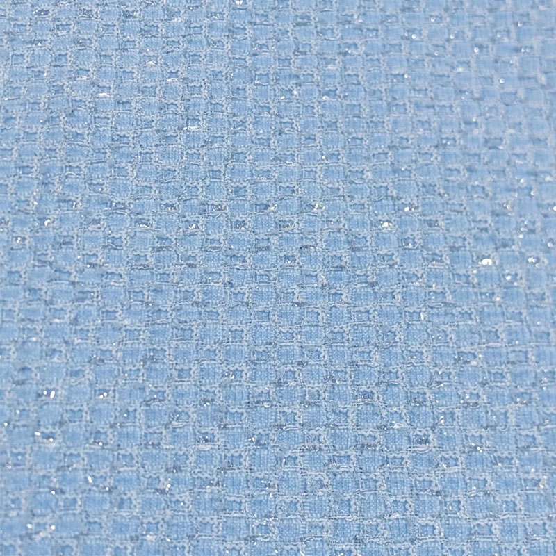 Sewing Tweed Fabric - Kain Tweed Rajut Kecil Bermotif Kotak-Kotak