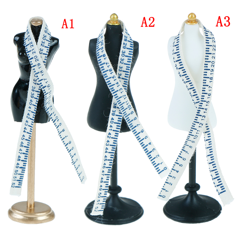 Dress Form Mannequin - Mainan Resin Mini 1/12 untuk dekorasi