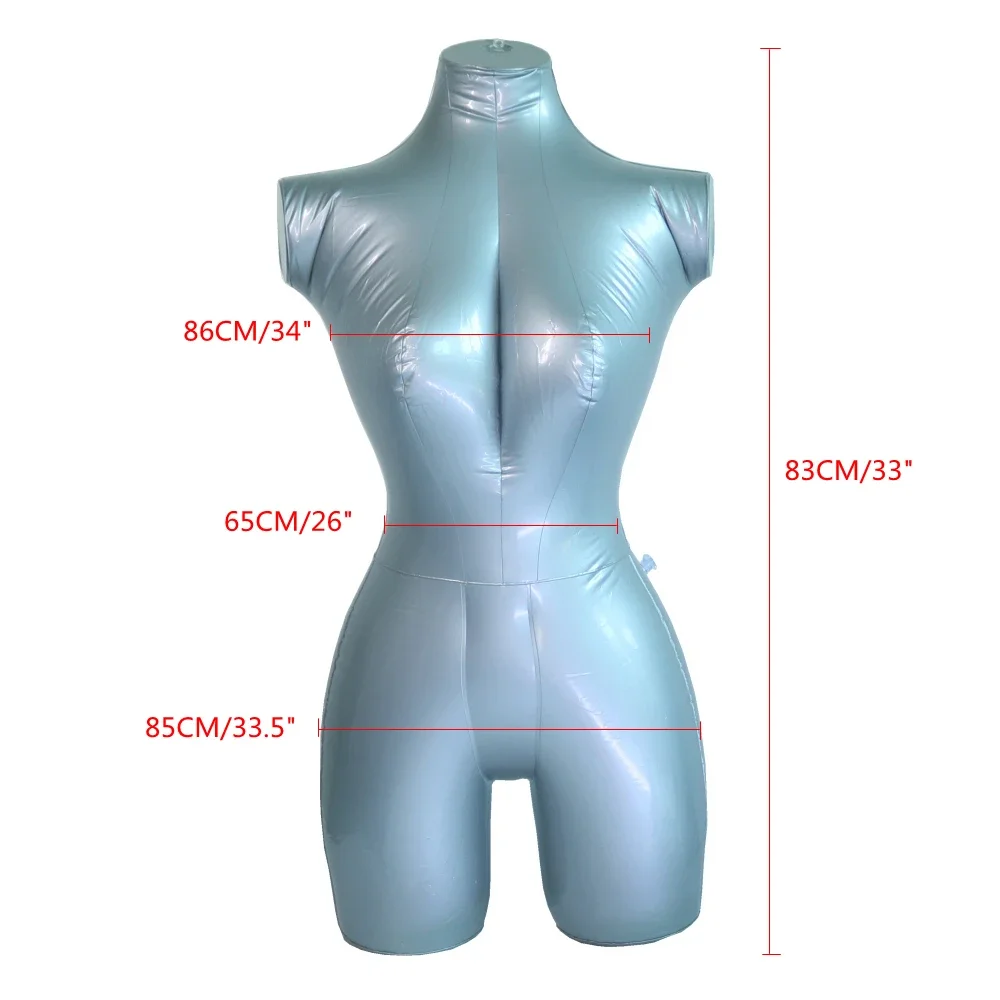 Dress Form Mannequin - 1 Buah Torso Wanita Tiup Manekin