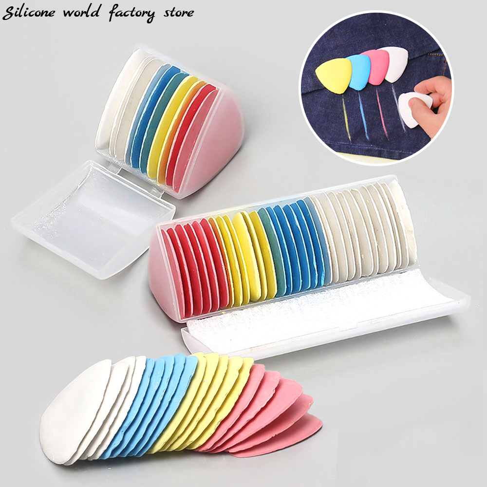 Tailor Chalk Marker - Silikon dunia 10/30 buah/set warna-warni penjahit