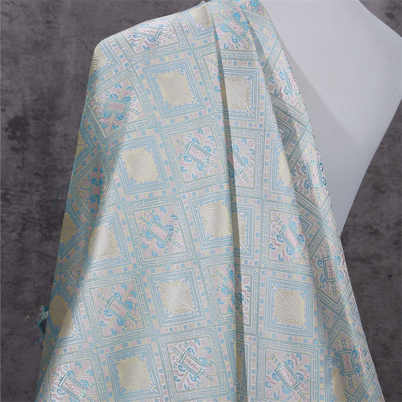Sewing Fabric - Kain Satin Sutra Brokat Jacquard Gaya