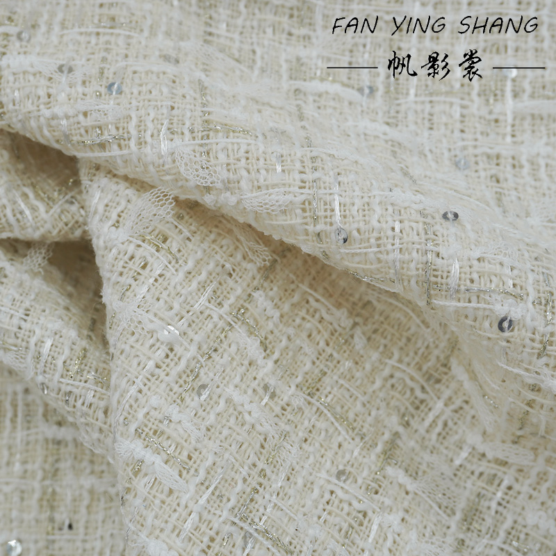 Kain Tweed Jaring Kupu-Kupu Wa - Sewing Tweed Fabric ulasan dan harga