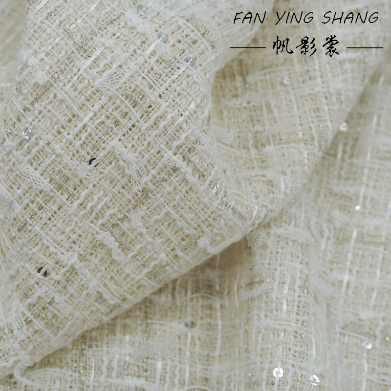 Kain Tweed Jaring Kupu-Kupu Wa - Sewing Tweed Fabric ulasan dan harga