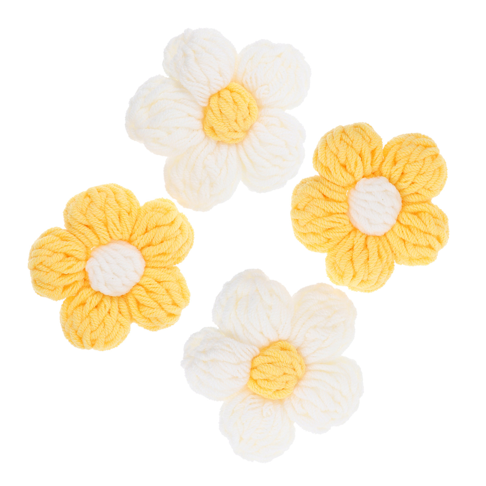4Pcs Aksesoris Bunga Rajutan A - Sewing Garments ulasan dan harga