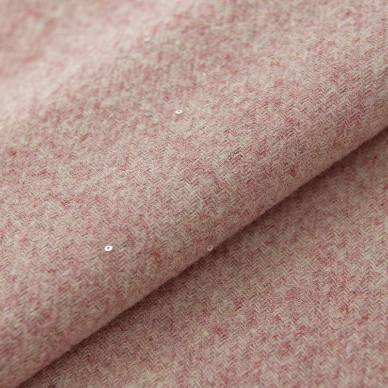 Kain Tweed Campuran Wol Berpay - Sewing Tweed Fabric ulasan dan harga