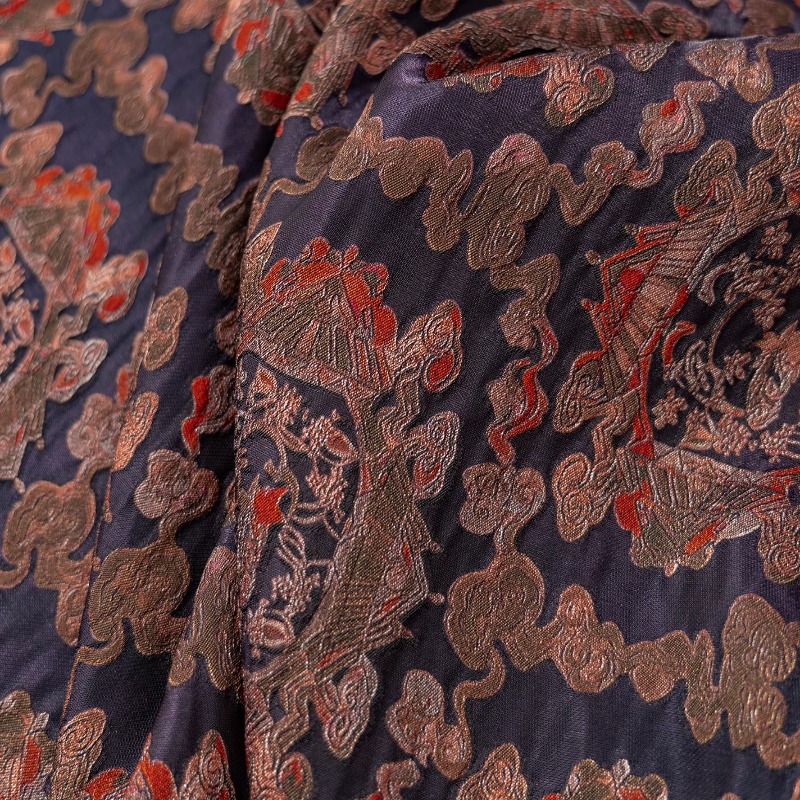Kain Lurex Jacquard Bunga Rayo - Sewing Fabric ulasan dan harga