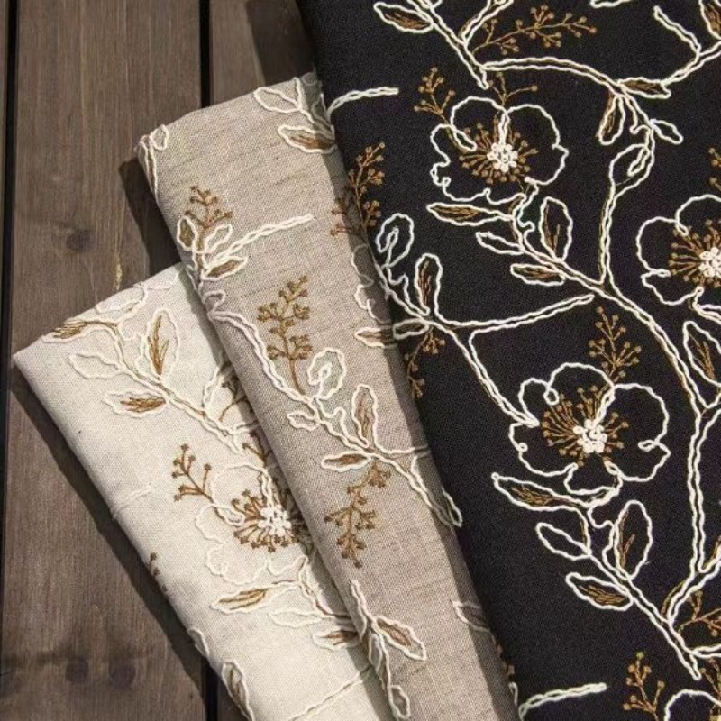 Kain Renda Tulle Bersulam, Lin - Sewing Fabric ulasan dan harga