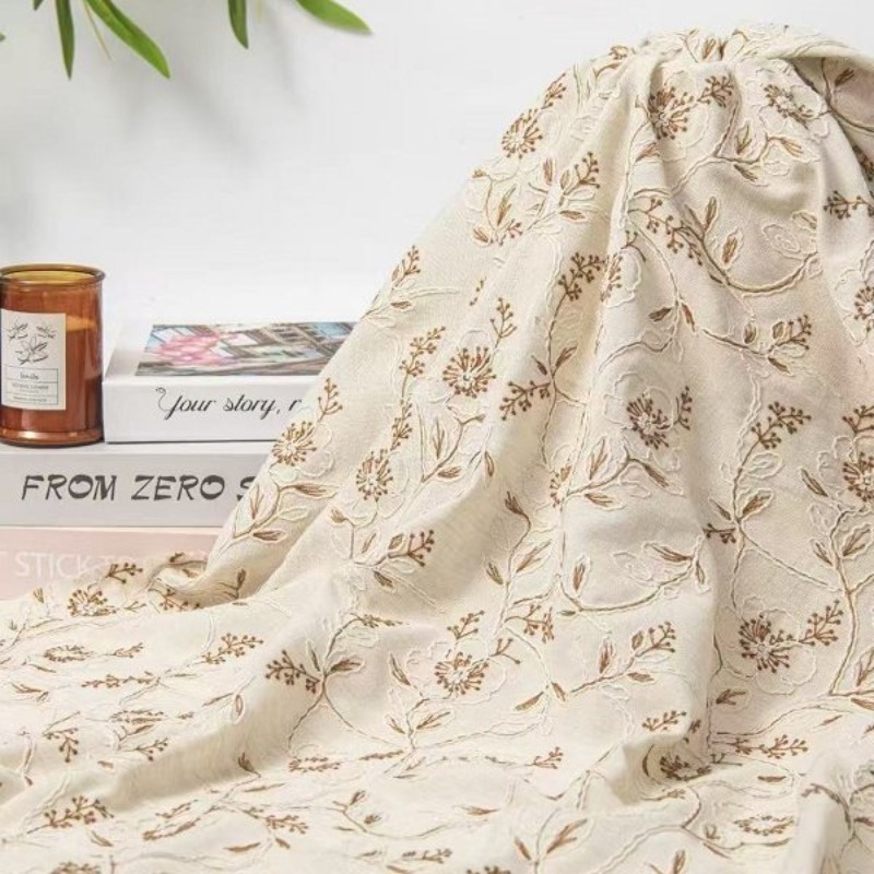 Kain Renda Tulle Bersulam, Lin - Sewing Fabric ulasan dan harga