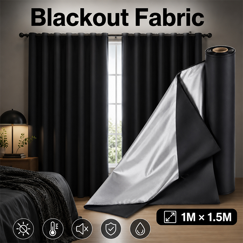 Kain Blackout Berlapis Perak H - Sewing Fabric ulasan dan harga