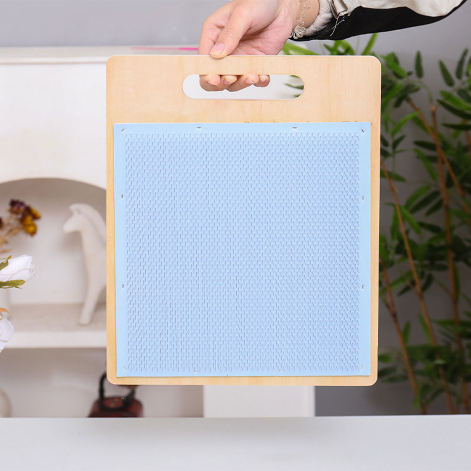 Papan Pencampur Wol Kayu, Set  - Textile Sewing Support ulasan dan harga