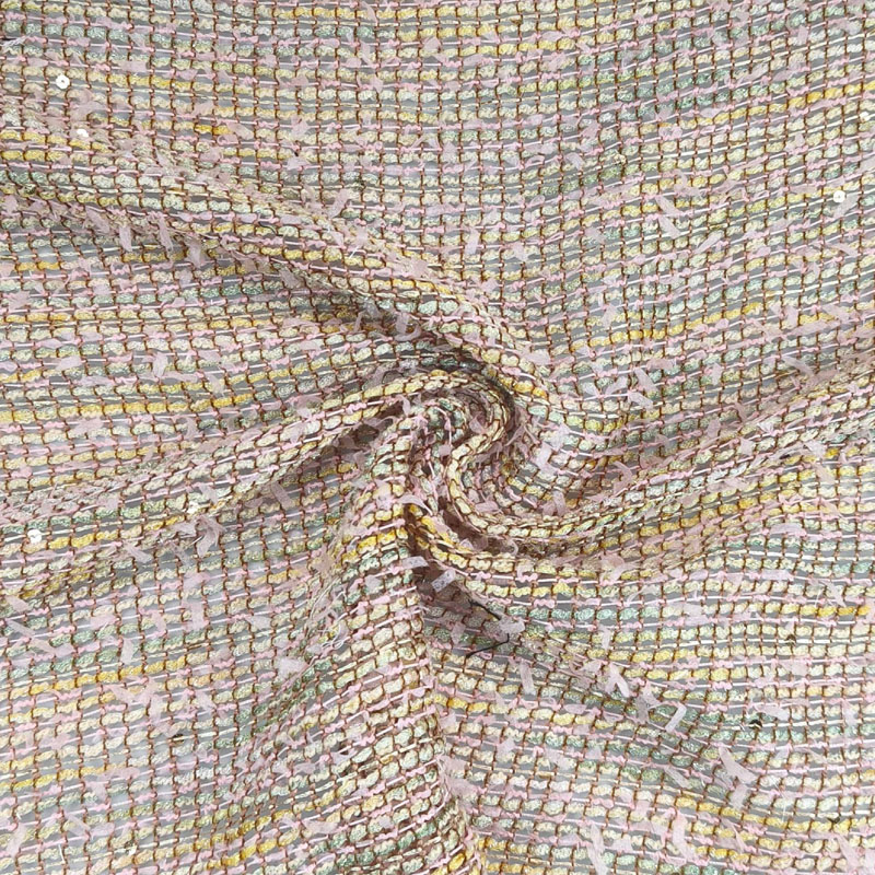 Kain Tweed Ringan Berongga den - Sewing Tweed Fabric ulasan dan harga