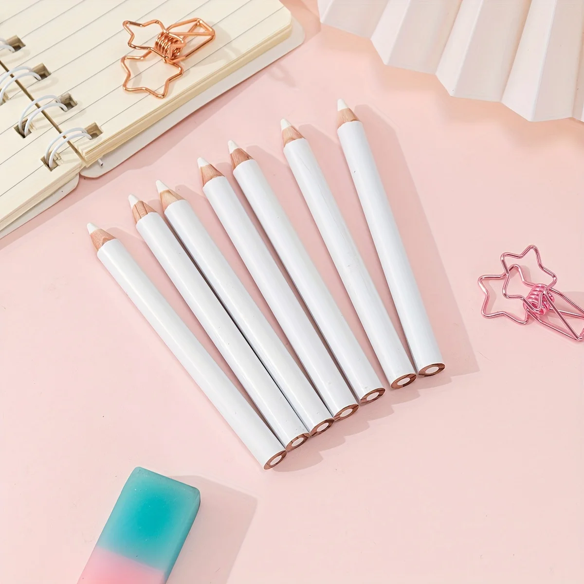 6pcs Pensil Penjahit Putih Ala - Tailor Chalk Marker ulasan dan harga