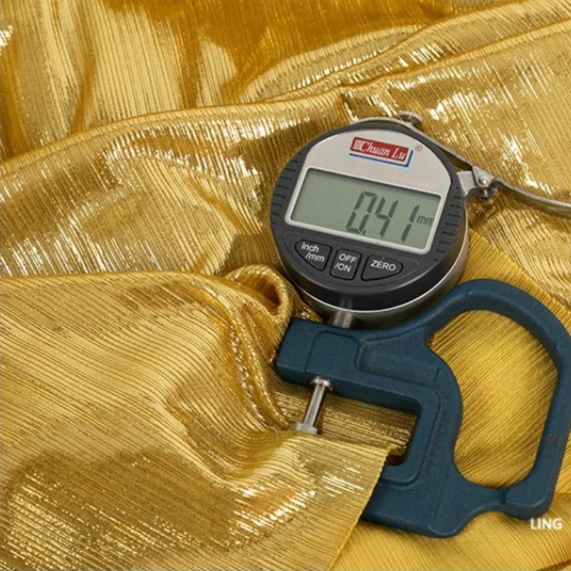 Kain Rajut Bergaris Kuning Kee - Sewing Fabric ulasan dan harga