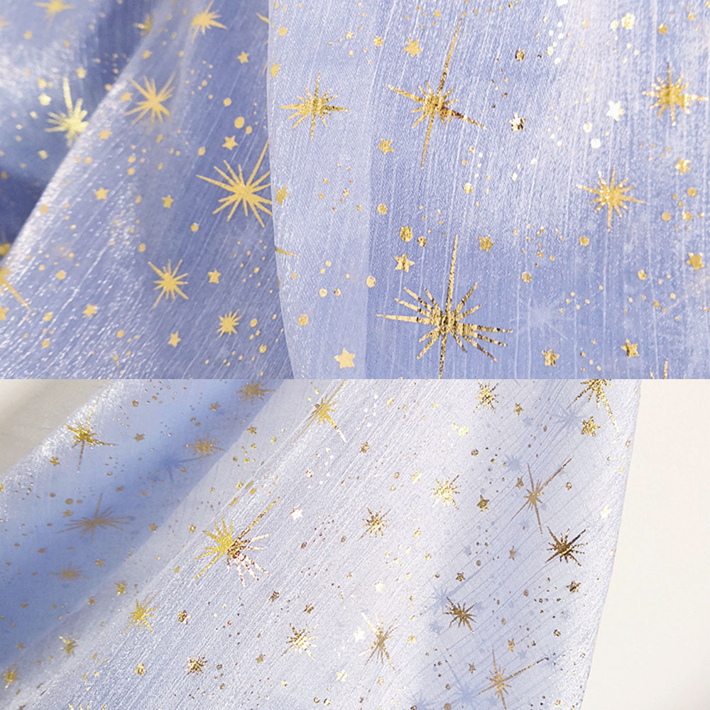 150X50Cm Kain Organza Bulan Bi - Sewing Garments ulasan dan harga