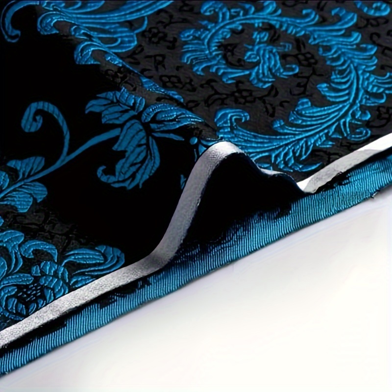 Kain Brokat Ekor Phoenix Biru  - Sewing Fabric ulasan dan harga